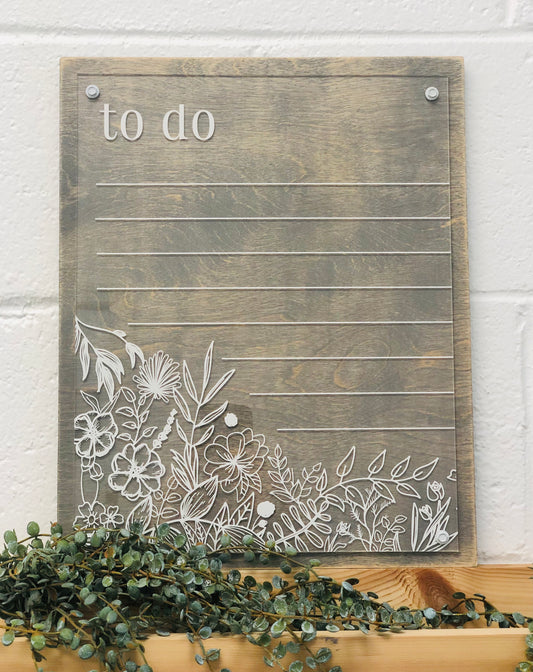 Acrylic To Do List Board For Wall | Custom Dry Erase Home Decor | SCC-175 - SCC Signs