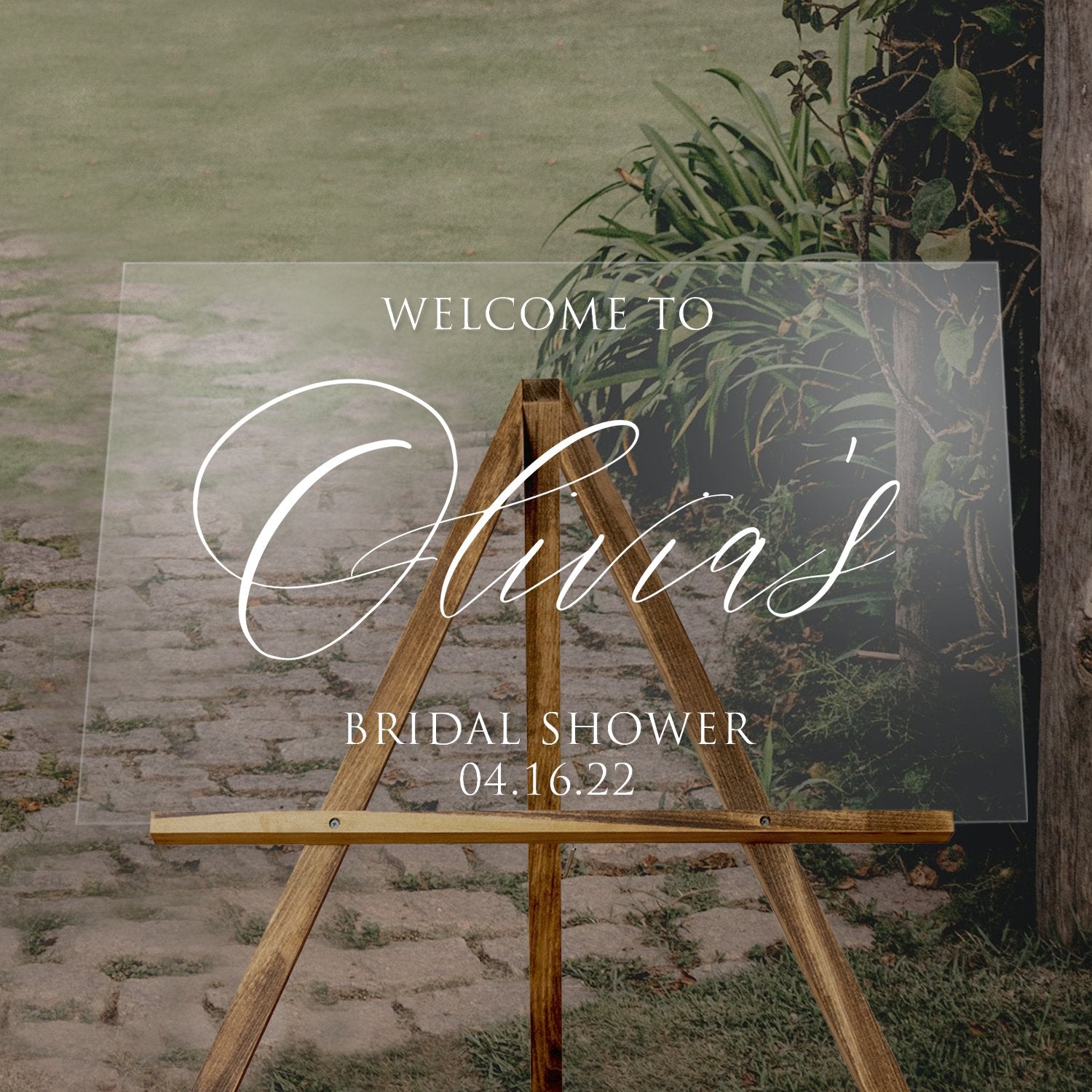 Charm guests with our Acrylic Bridal Shower Welcome Sign – a stylish and personalized touch for an unforgettable celebration.