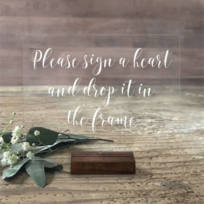 Alternative Guestbook | Acrylic Wedding Sign | Lucite Guestbook | AS-21 - SCC Signs