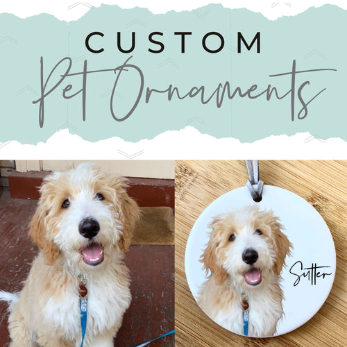 Custom Dog Ornaments | Dog Memorial Gift | Custom Dog Christmas Ornament for Dog Lover - SCC Signs