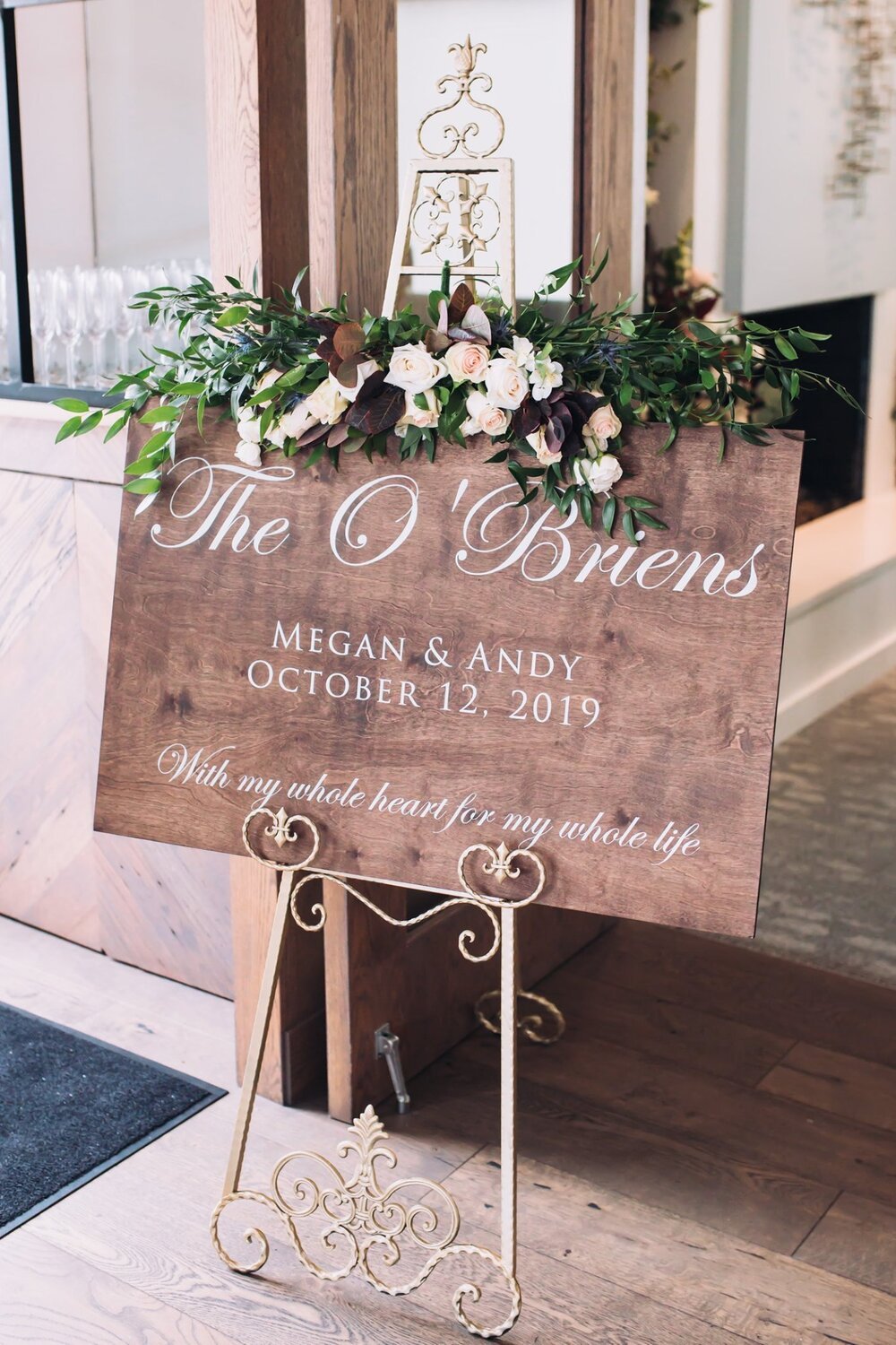 Custom Wooden Wedding Sign | Wood Welcome Sign | SS-307 - SCC Signs