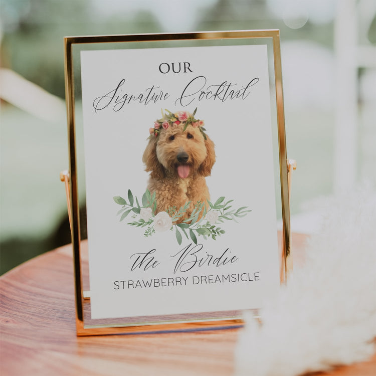 Dog Signature Drink Sign Digital Download | We Edit | Pet Signature Cocktail Sign - SCC-312DD - SCC Signs