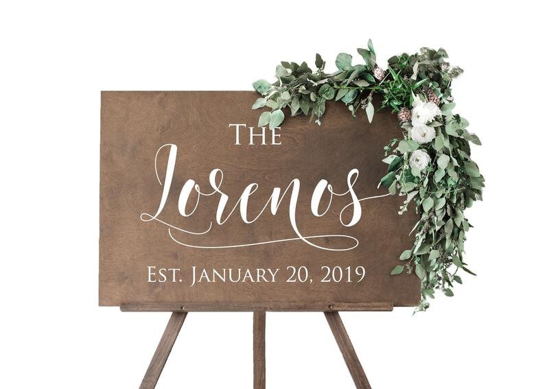 Last Name Wedding Welcome Sign | SCC-2 - SCC Signs