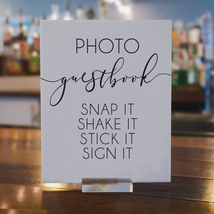 Photo Guestbook Acrylic Sign | Photo Guestbook Sign | Arch Sign | Guestbook Sign | Guestbook Acrylic Sign | Photo Guestbook Acrylic Sign - SCC Signs