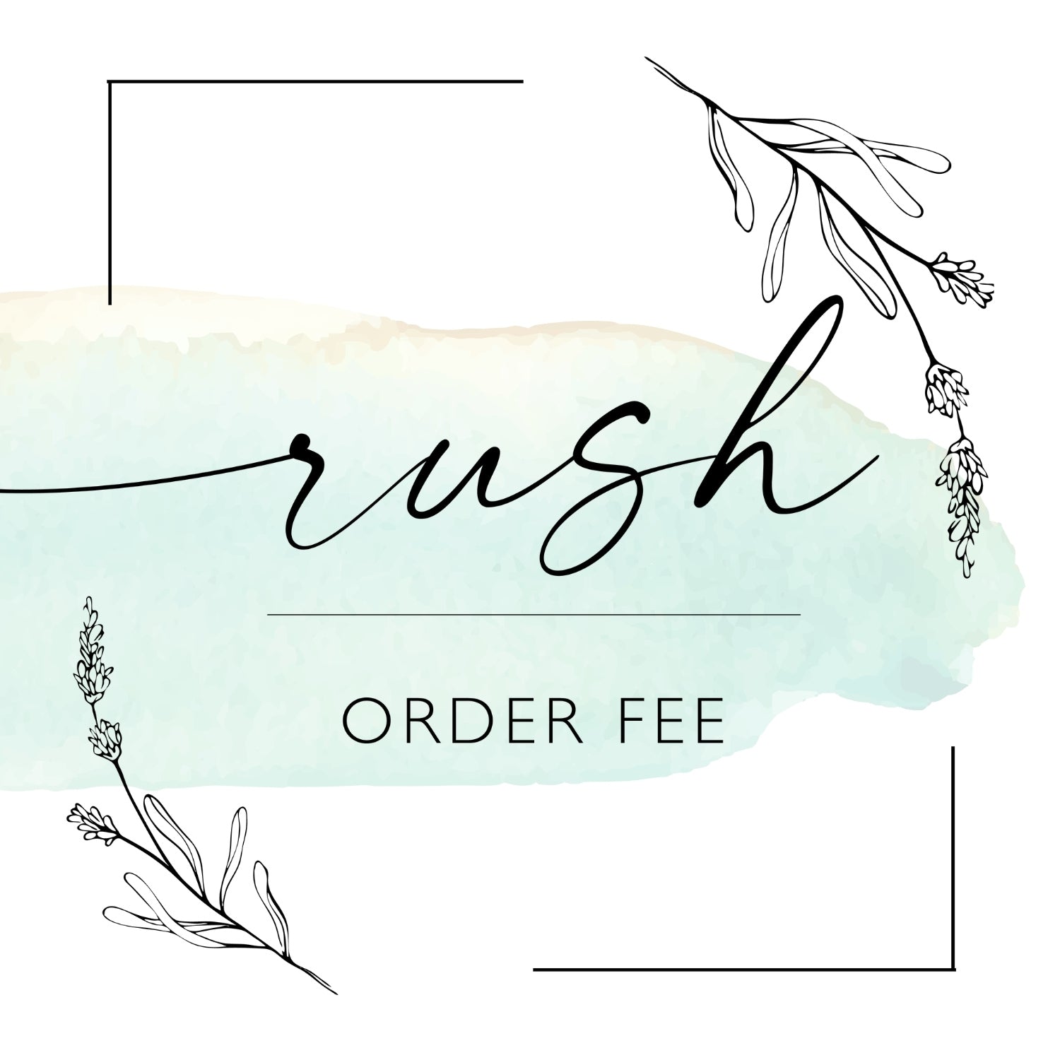 RUSH ORDER FEE - SCC Signs