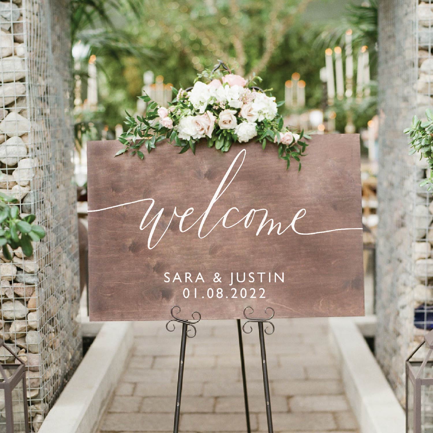 Wedding Welcome Sign | First Names and Date | WS-16 - SCC Signs