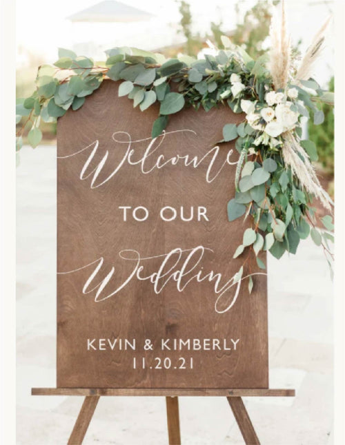 Wedding Welcome Sign | First Names and Date | WS-272 - SCC Signs