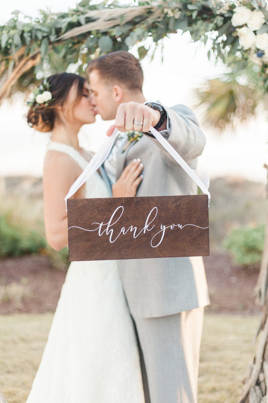 Wooden Thank You Sign | Wedding Sign | SS-108 - SCC Signs